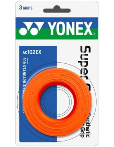 Surgrips Yonex Super Grap AC 102 Orange (pack de 3) 